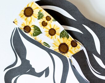 Sunflower headband fall apparel holiday party favor autumn girl machine washable