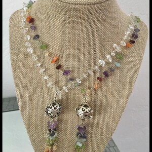 Chakra Necklace with Perfume Charm image 8