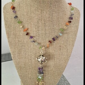 Chakra Necklace with Perfume Charm image 3