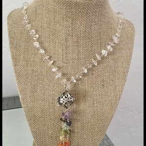 Chakra Necklace with Perfume Charm image 2