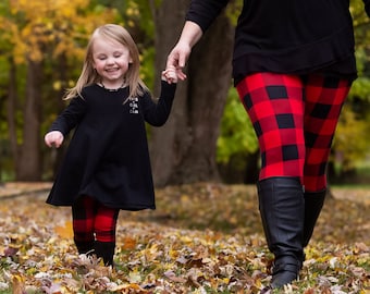 mommy and me christmas leggings