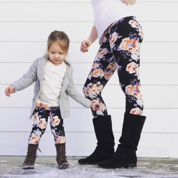 Mommy and Me Outfits - Mommy and Me Leggings - Mom and Daughter Matching Outfits - Matching Leggings - Mom Daughter Matching Outfits