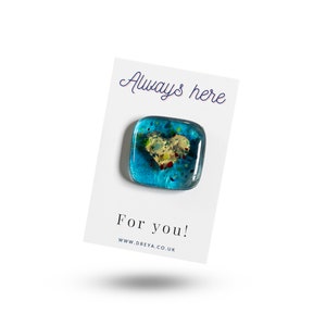 Always Here For You | Glass Keepsake Pocket Charm
