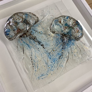Fused Glass Jellyfish Bloom 2 Wall Art