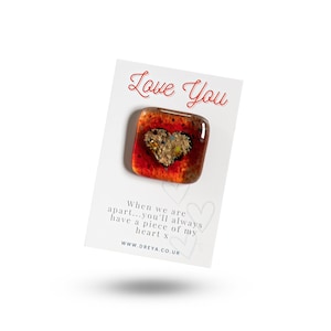 Love You Words | Glass Keepsake Pocket Charm Favour
