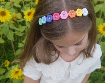 The Sarah // Rainbow Headbands for Girls Rainbow Birthday Gifts for Girls