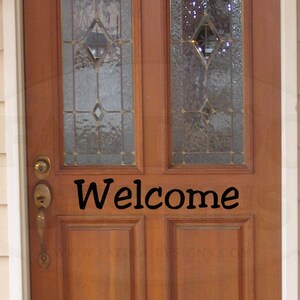 Welcome Custom Vinyl Decal - Farmhouse Welcome Sign, Farmhouse Decor, Welcome Home, Welcome decal, Entryway Decor, Door Sign, Front Door