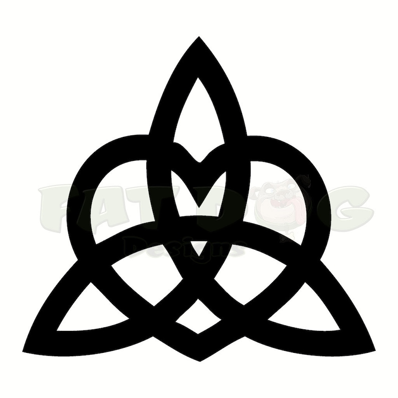 Celtic Heart Trinity Knot Removable Vinyl Decal for Car Wall Etsy