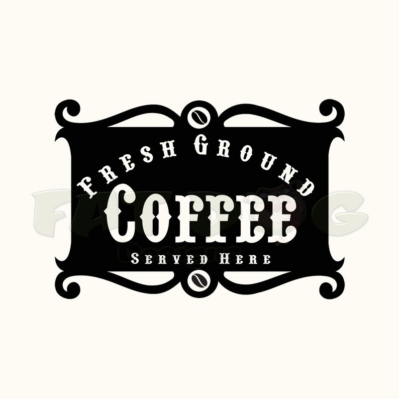 Coffee Lover Fresh Ground Coffee Served Here Removable Wall Decal Office Decoration Coffee Sign Kitchen Decoration Coffee Saying