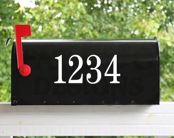 Mailbox Address Number (Up to 5 Numbers) Custom Vinyl Decal - Street Address Sign, Street Number Decal, Mailbox Numbers, Address Sticker