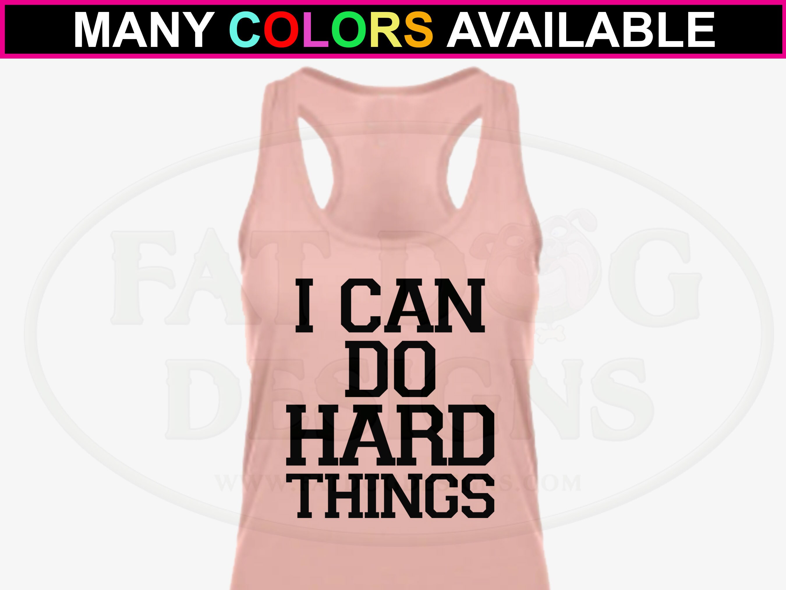 I Can Do Hard Things Custom Ladies Tank Top XS XL Fitness Shirt, Gym,  Workout Shirt, Strong Women, Exercise, Weightlifting, Crossfit 