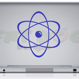 Atom Science verwijderbare vinylsticker voor klaslokaal, laboratorium, auto, muur, kluisje, tablet of laptop