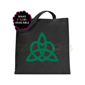 Celtic Heart Trinity Knot Custom Tote Bag - Gym Bag, School Bag, Grocery Bag, Beach Bag, eco friendly, zero waste, shopping bag