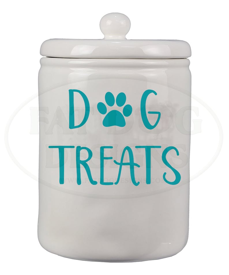 Dog Treat Jar Label Custom Vinyl Decal Dog Snack Dog Cookie Etsy