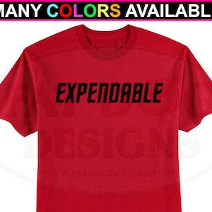 Red Shirt Expendable Custom Short-Sleeve T-Shirt (S-5XL) - Geek Gift Idea, Funny Shirt, Trek Fan, Trekker Gift, Trekkie Shirt