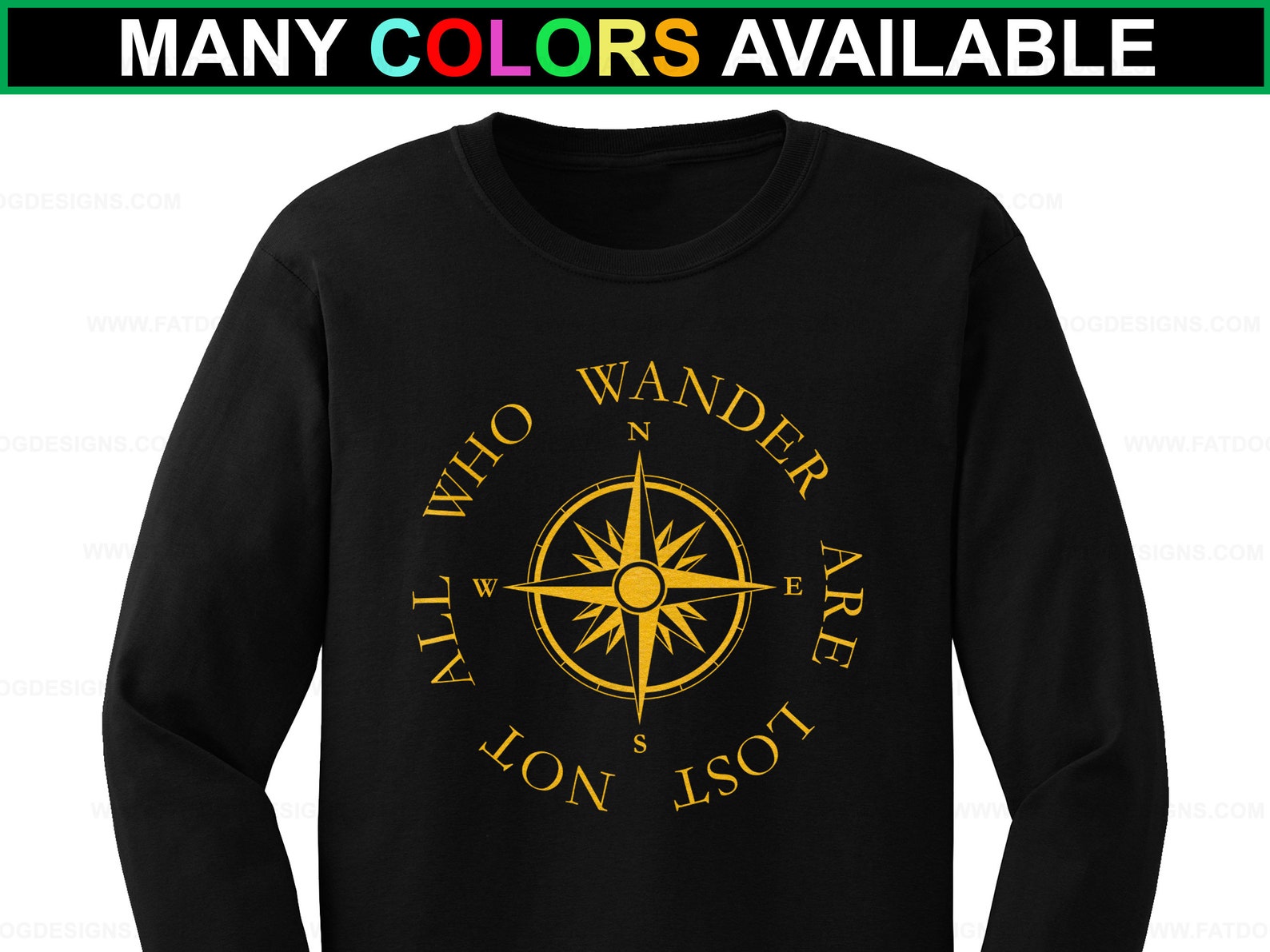 Not All Who Wander Are Lost Custom Long-sleeved T-shirt - Etsy