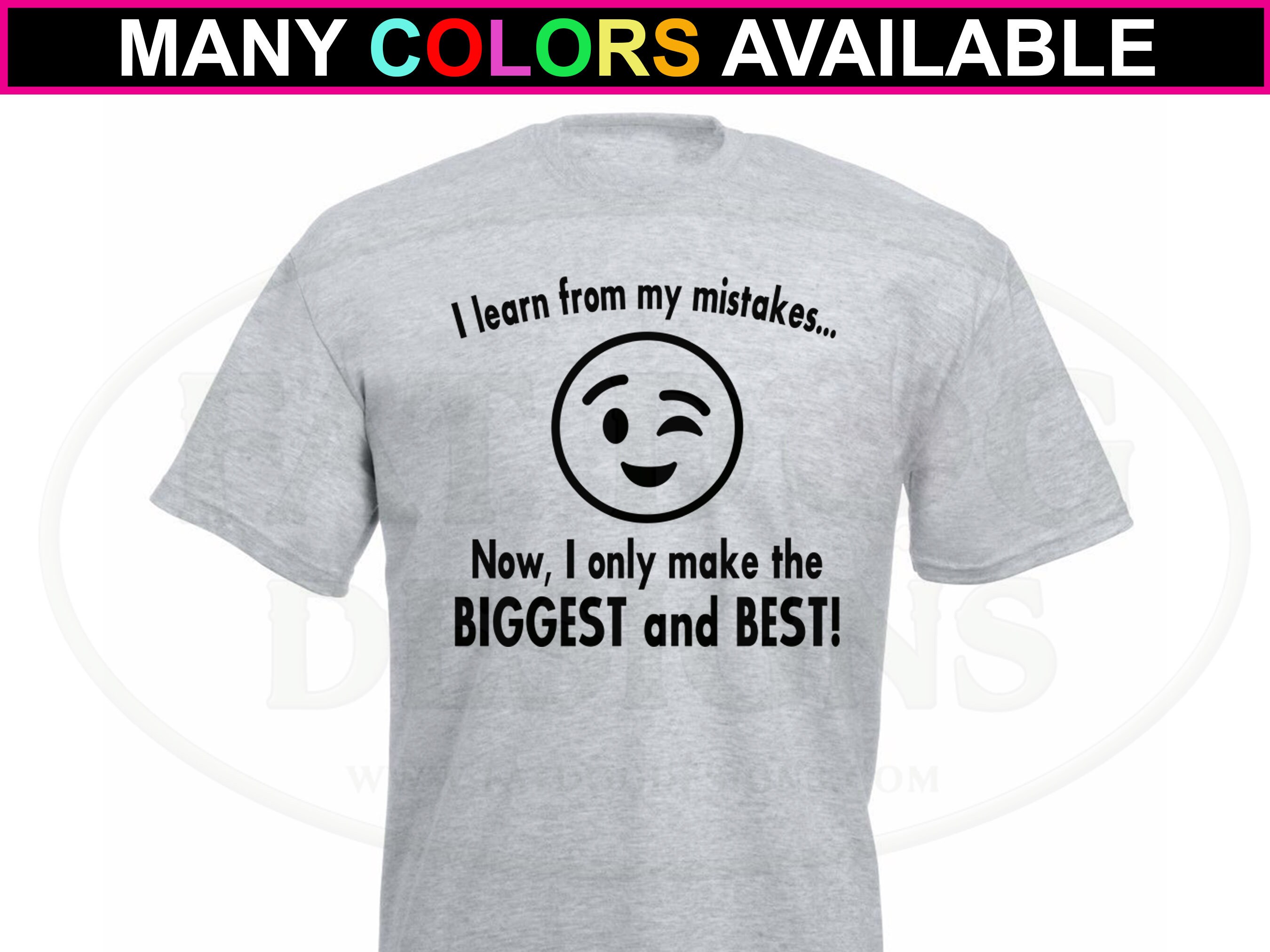 Biggest and Best Mistakes Custom Short-sleeve T-shirt S-6XL - Etsy Biggest and Best Mistakes Custom Short-sleeve T-shirt S-6XL - Etsy