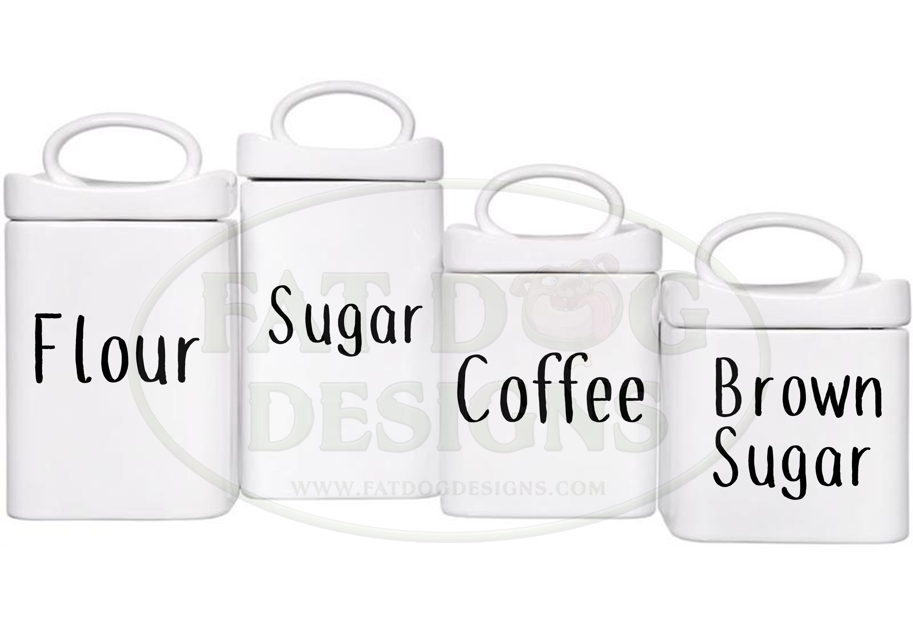 Farmhouse Canister Custom Vinyl Decals Canister Label - Etsy