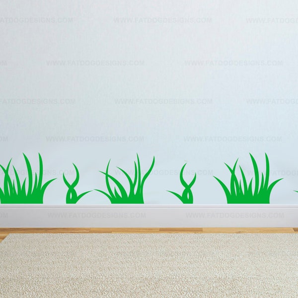 Grass Wall Decal Etsy