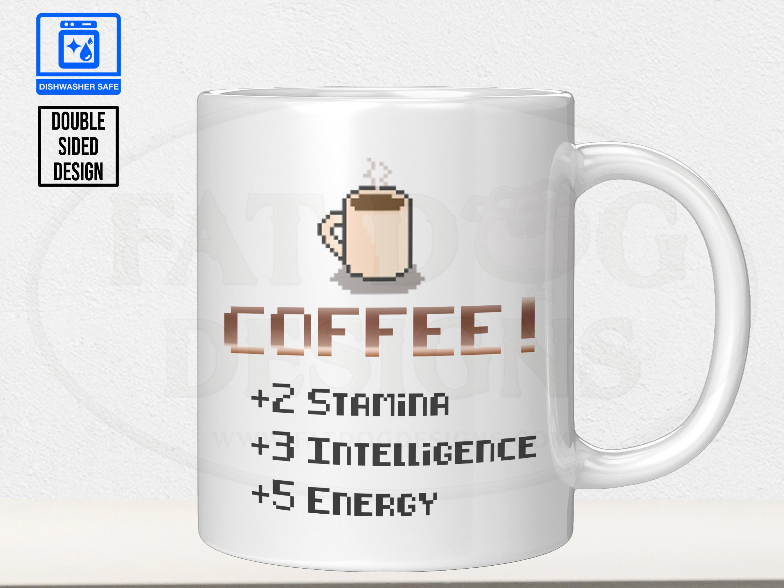 Gamer COFFEE 11 Oz Custom Mug Dnd RPG Dungeons