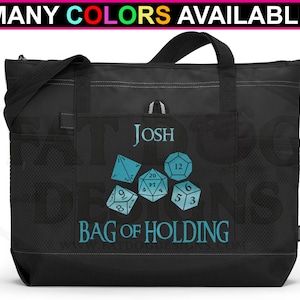 Bolsa de almacenamiento en papel metálico, personalizada, con cremallera. Bolsa de gamer, regalo para gamer, bolsa de dados, D&D, DnD, RPG, Dungeons and Dragons, DM.