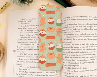 Christmas Treats - Bookmark | Digital Art, Illustration, Books, reading, kawaii, Stationery, Xmas, festive, Christmas, cozy