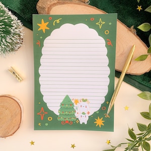 Bloco de notas festivo Meebloos A5 *preço reduzido* // escrita de cartas, ilustração, amigo por correspondência, papelaria, natal, aconchegante, bloco de notas destacável