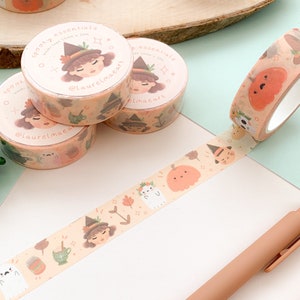 Spooky Essentials - Washi Tape | washi, tape, Digital Art, Stickers, Illustration, kawaii, Stationery, Halloween, autumn, cozy