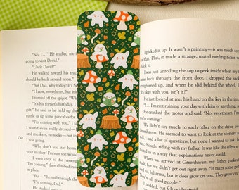 Forest Meebloos - Bookmark | Digital Art, Illustration, Books, reading, kawaii, Stationery, mushroom, cute