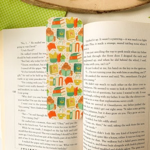 Book Lovers - Bookmark | Digital Art, Illustration, Books, reading, kawaii, Stationery, mushroom, cute, bookworm