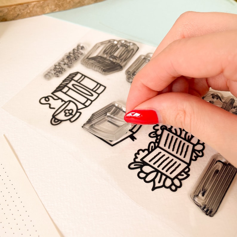 Bookworm - Clear Acrylic Stamp Set | Stamps, Block, Letters, Bujo ...