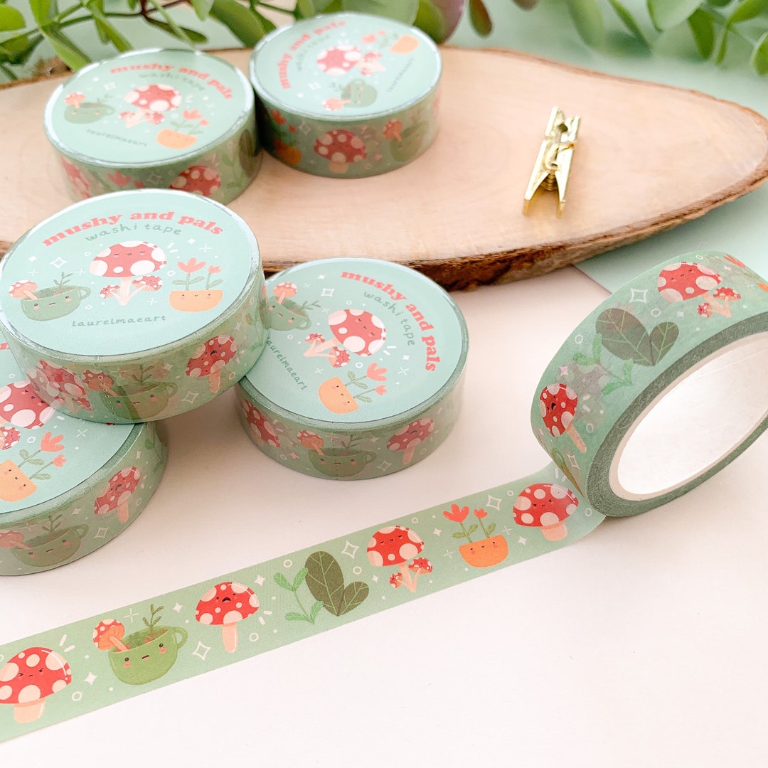 Mushy and Pals Washi Tape Washi, Tape, Digital Art, Stickers