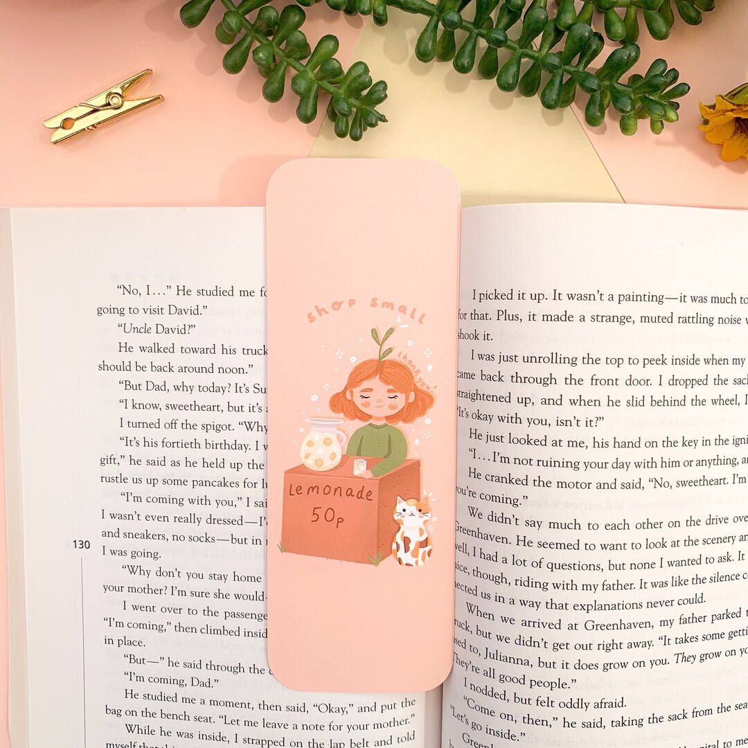 Shop Small - Bookmark | Digital Art, Illustration, Books, Reading ...