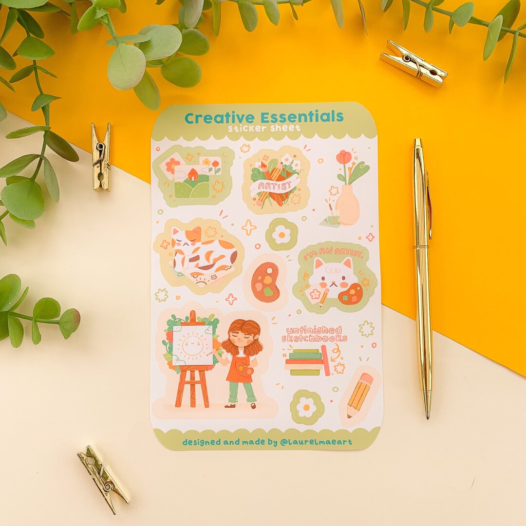 Creative Essentials Creative Essentials - Sticker Sheet (1 Pc) | Digital Art, Stickers ...
