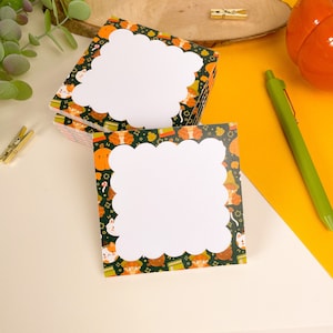Witchy Things - Memo Pad | tear away memo pad, Digital Art, Stickers, Illustration, kawaii, Stationery, witches, spooky, halloween