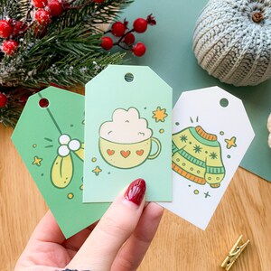 Winter Patchwork - Gift Tags (6 pcs) | Luxury Gift Tags, gift wrap, festive, wrap