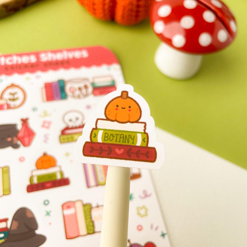 Witches Shelves Sticker Sheet 1 Pc Digital Art, Stickers, Illustration