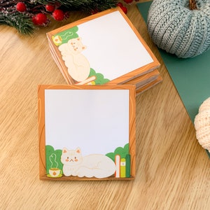 Cozy Cat - Memo Pad | tear away memo pad, Digital Art, Stickers, Illustration, Stationery, winter, cozy, Christmas