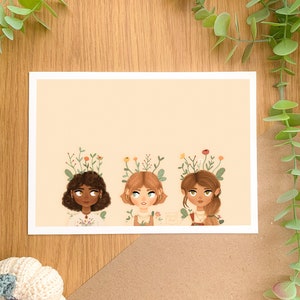 Wildblumen - Kunstdruck | Digitale Kunst, handgezeichnete Illustration, Dekoration, Cottagecore
