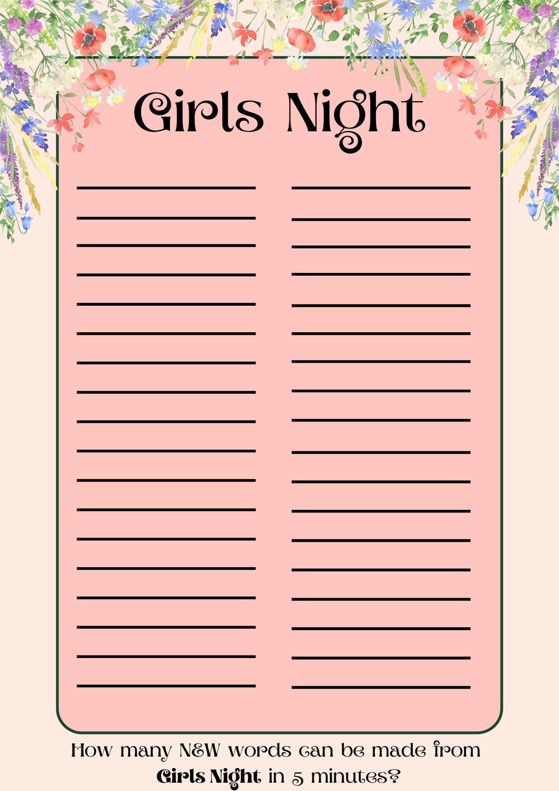 Party Games BUNDLE 10 Printable Fun Games Digital Games Print Now ...