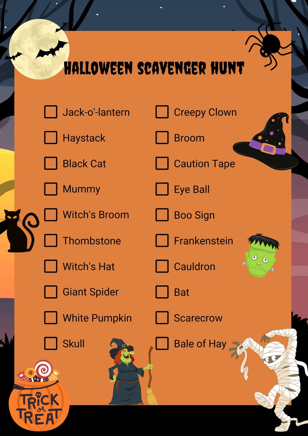 Editable Halloween Scavenger Hunt Game Digital Halloween Game Printable editable-halloween-scavenger-hunt-game-digital-halloween-game-printable