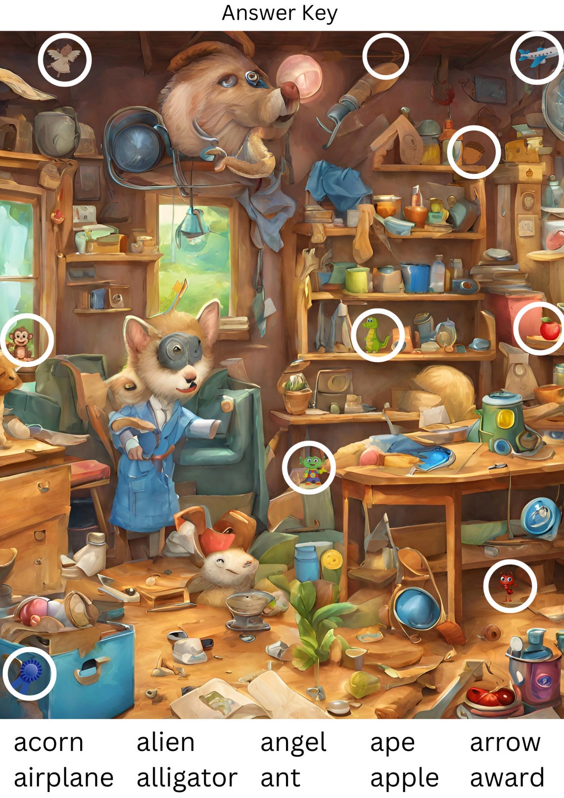 Hidden Object Game Letter A Digital Game Classroom Game Elementary