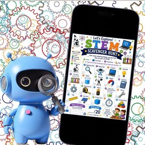 STEM Scavenger Hunt Printable for Kids, Science Technology Engineering Math Activity, STEM Learning Game, Homeschool STEM Printable, Science Activity Sheet, Educational Scavenger Hunt, Classroom STEM Activity, STEM Club Printable, Science Fair Activity, Critical Thinking Game, Educational Printable, STEM Worksheet, Kids Learning Activity, STEM Exploration Game, Screen Free Learning, Instant Download PDF, STEM Activities for Children