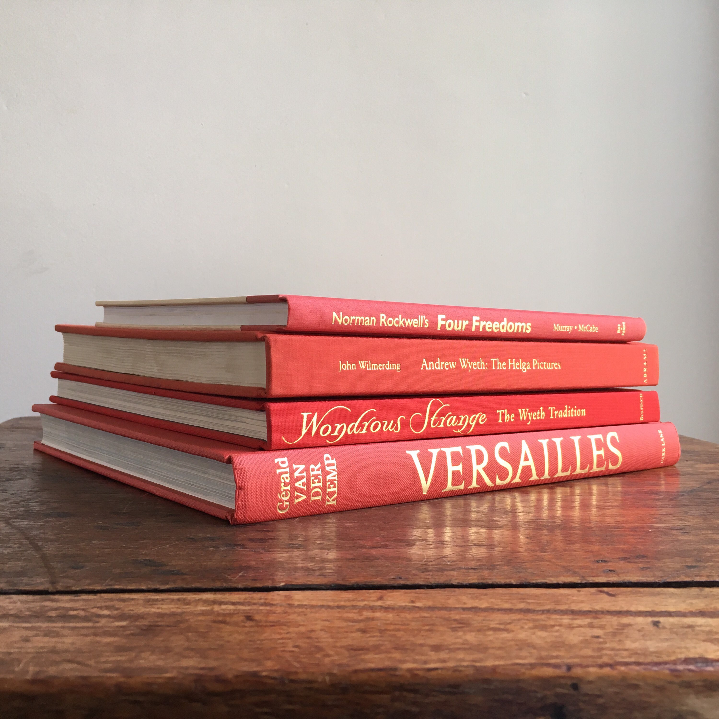 Coffee Table Books Red Books Large Books Decorative Books Etsy