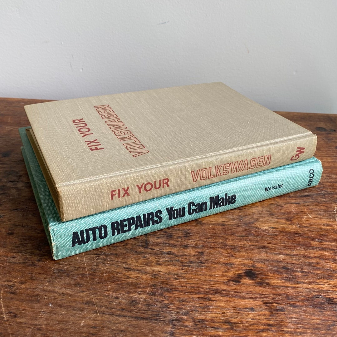Car Repair Book Stack Vintage Book Bundle Etsy