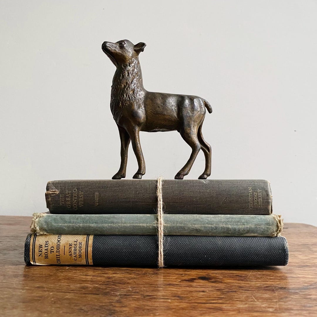 Rustic Old Book Stack, Shabby Faded and Tattered Book Bundle - Etsy