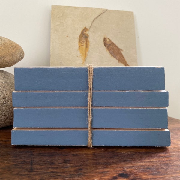 hardcover books for display Dusty Blue Book Decor, Wedding Centerpiece, Shelf Decor, Mantel Decoration, Table Display, Farmhouse Paperbacks, Stack of Books, by Color