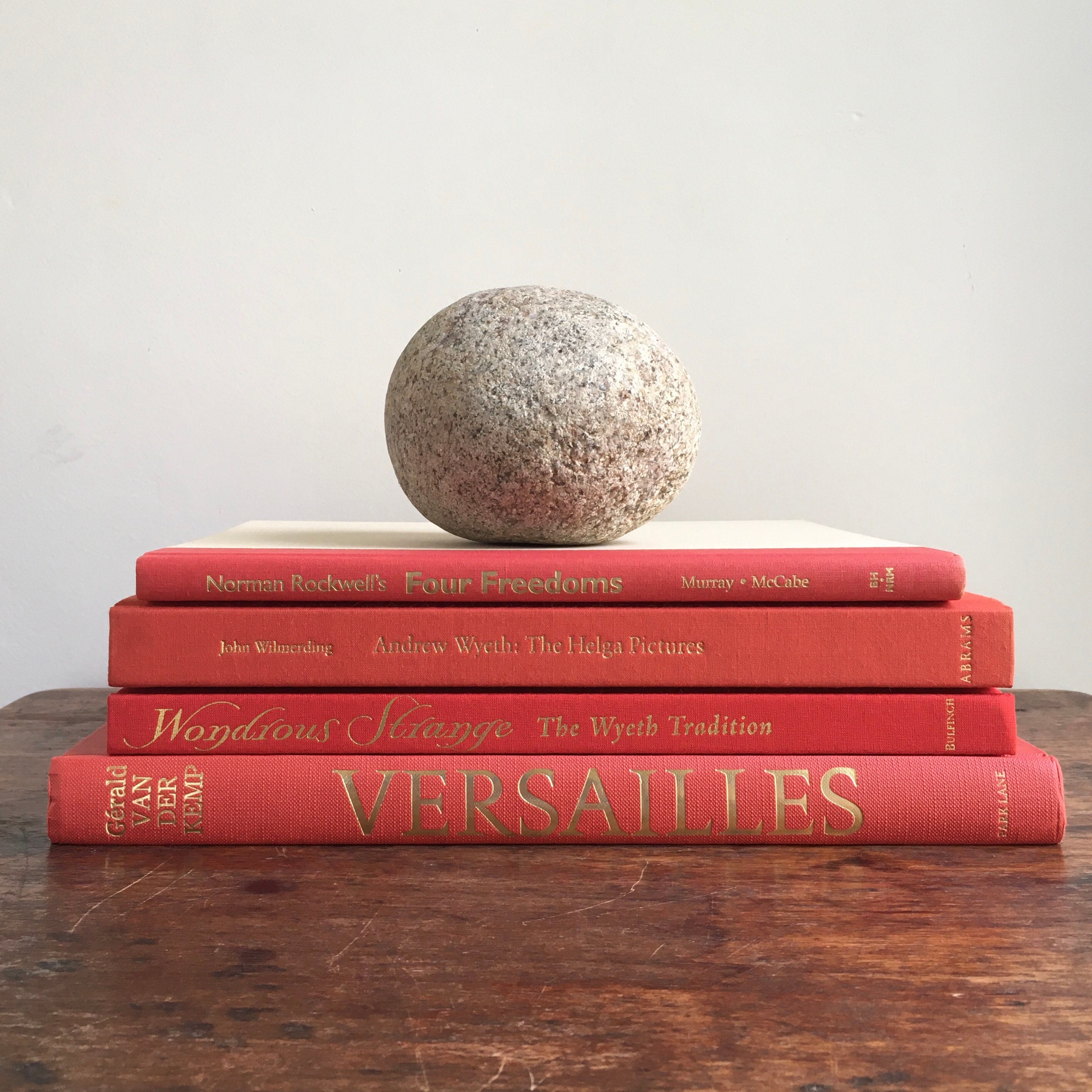 Coffee Table Books Red Books Large Books Decorative Books Etsy