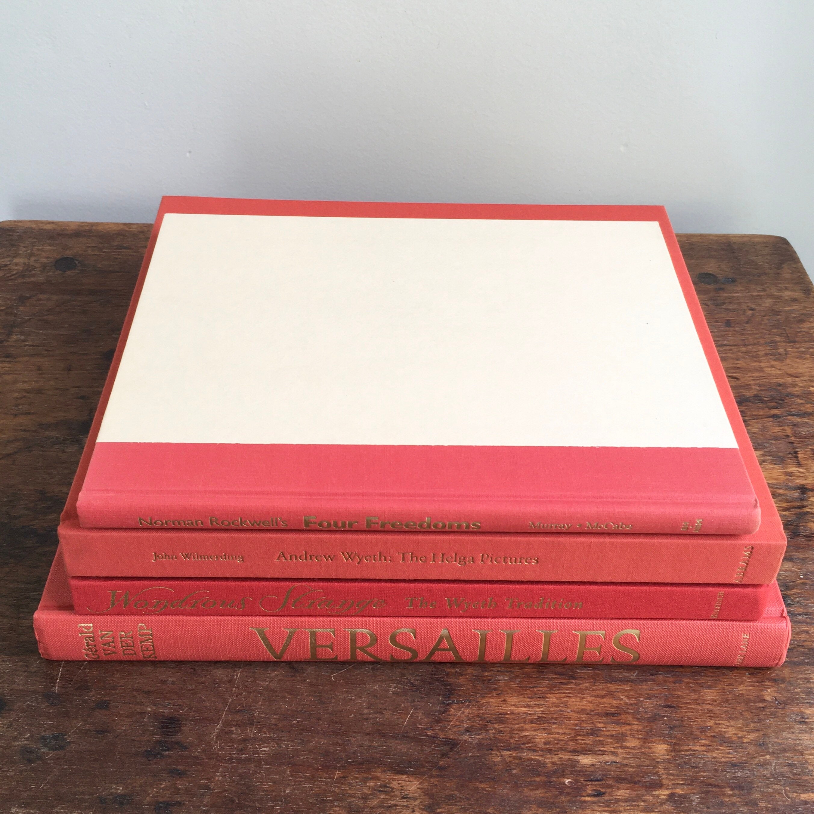 Coffee Table Books Red Books Large Books Decorative Books Etsy