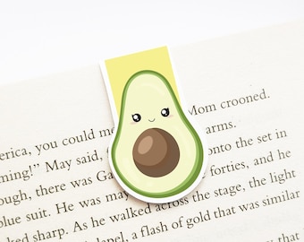 Avocado Magnetic Bookmark | Literacy Gift | Book Lover Gift | Cute